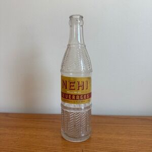Vintage Nehi Beverages Soda Bottle Clear Glass 12 Fl Oz Nehi Bottling Co